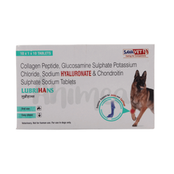Sava Vet Lubrihans Joint Support Tablets for Dogs, 10 Tablets - Animeal