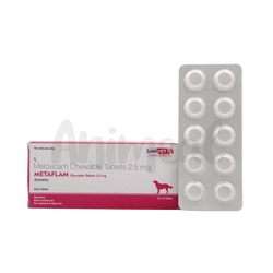 Sava Vet Metaflam 2.5mg Meloxicam Tablets for Dogs, 10 Tablets - Animeal