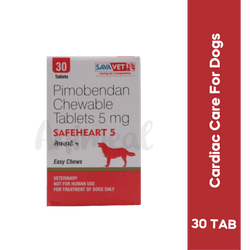 Sava Vet Safeheart 5 Tablet for Dogs, 30 Tablets - Animeal