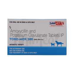 Sava Vet Toxo-Mox 500 Tablet for Dogs and Cats, 10 Tablets - Animeal