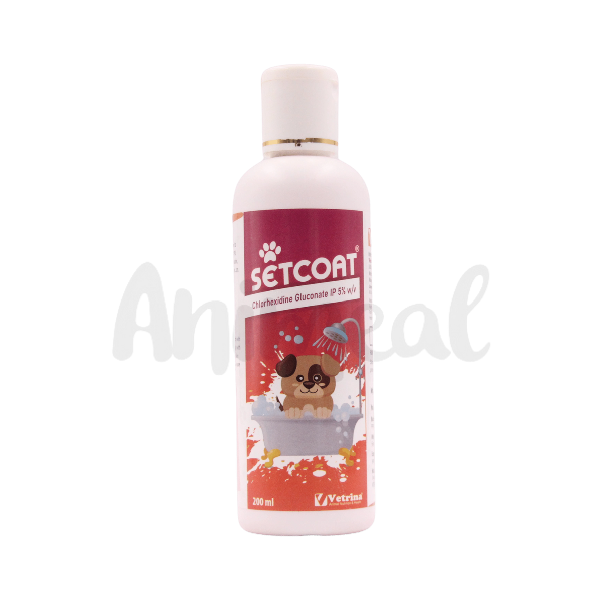Setcoat Chg 5% Shampoo for Dogs, 200ml - Animeal