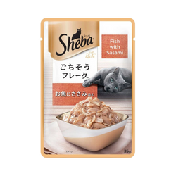 Sheba Fish and Sasami in Jelly Wet Cat Food, 35g - Animeal