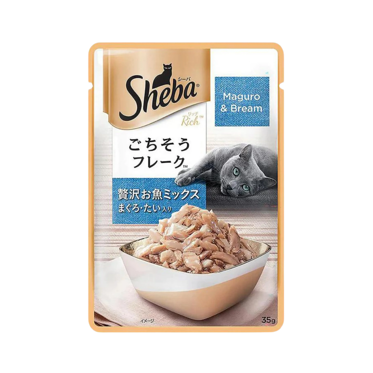 Sheba Maguro and Bream Wet Cat Food, 35g - Animeal