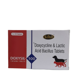 Sihil Doxysil 100mg Tablet for Dogs and Cats, 10 Tablets - Animeal