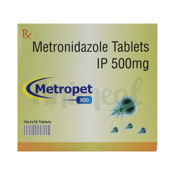 Sihil Metropet 500mg Tablet for Dogs and Cats, 10 Tablets - Animeal