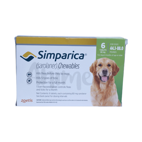 Simparica Chewable Tablet for Dogs 20 to 40kg - Animeal