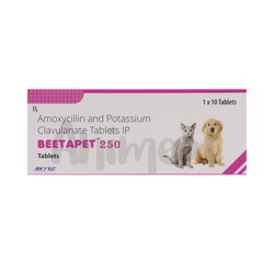 Sky Ec Beetapet 250mg Amoxicillin Clavulanate Tablets, 10 Tablets - Animeal
