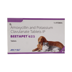 Sky Ec Beetapet 625mg Amoxicillin Clavulanate Tablets, 10 Tablets - Animeal
