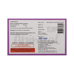 Sky Ec CareBest 200 Ketoconazole Tablets, 10 Tablets - Animeal