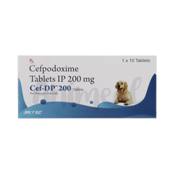 Sky Ec Cef-DP 200 Cefpodoxime Tablets for Dogs and Cats, 10 Tablets - Animeal