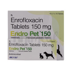 Sky Ec Endro Pet 150 Enrofloxacin Tablets, 10 Tablets - Animeal