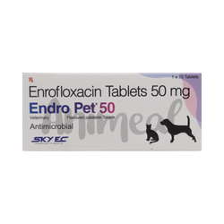 Sky Ec Endro Pet 50 Enrofloxacin Tablets, 10 Tablets - Animeal