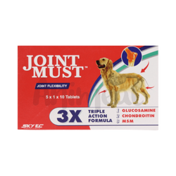 Sky Ec Joint Must Glucosamine Tablets for Dogs, 10 Tablets - Animeal