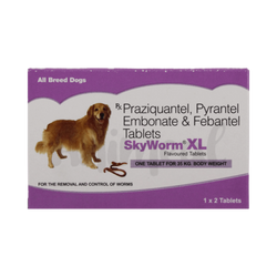 Skyworm XL Tablet for Dogs, 2 Tablets - Animeal
