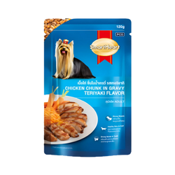 Smart Heart Gravy Chicken Teriyaki Adult Wet Dog Food, 80g - Animeal