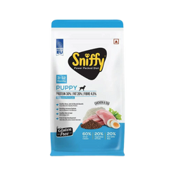 Sniffy Puppy Chicken and Egg Dry Dog Food, 3kg - Animeal