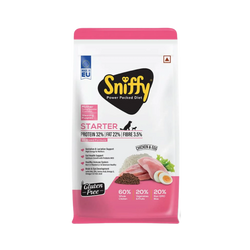 Sniffy Starter Chicken and Egg Dry Dog Food, 800g - Animeal