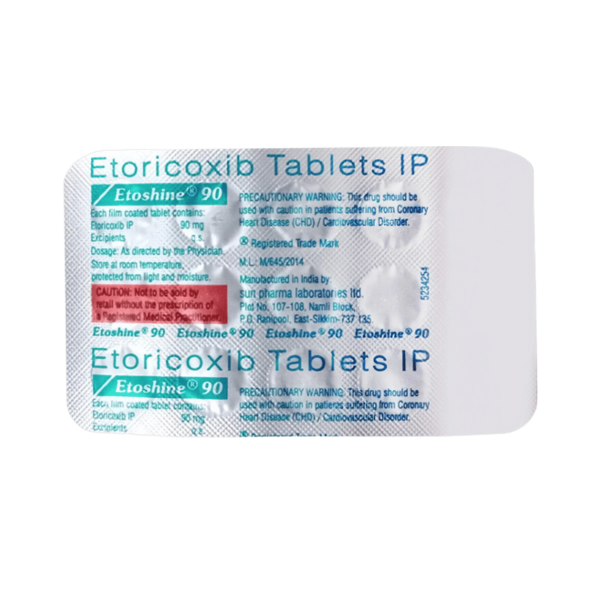 Sun Etoshine 90mg Tablet for Dogs and Cats, 15 Tablets - Animeal