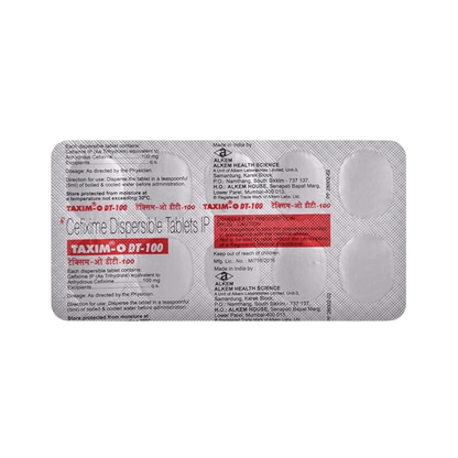 TAXIM-O DT 100MG TABLET - Animeal