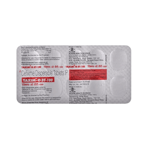 TAXIM-O DT 100MG TABLET - Animeal