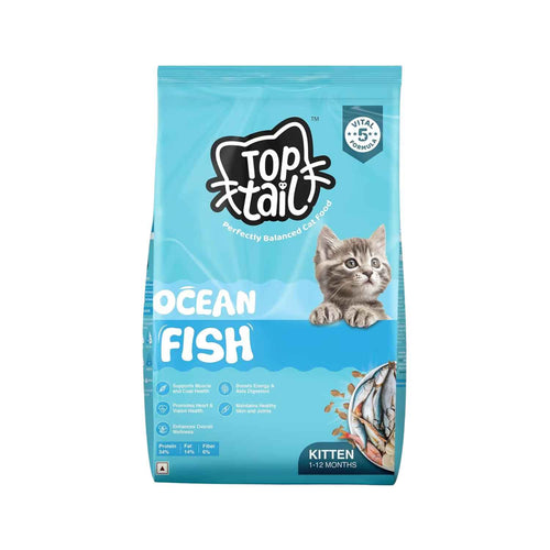 TOPTAIL  KITTEN OCEAN FISH DRY FOOD  [50GM] - Animeal
