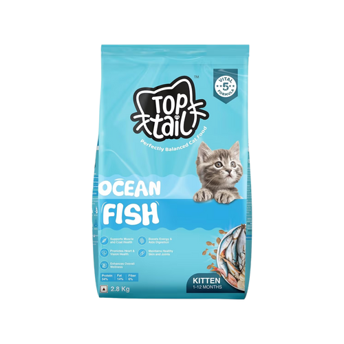 TOPTAIL KITTEN OCEAN FISH DRY FOOD (S) - Animeal