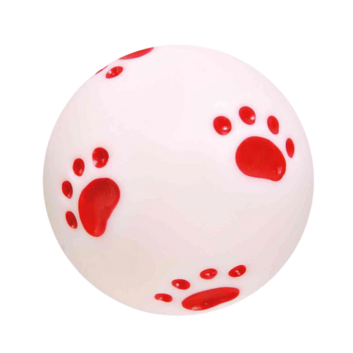 TRIXIE BALL WITH PAWS VINYL TOY - Animeal
