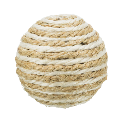 TRIXIE SISAL BALL WITH RATTLE DIA TOY - Animeal