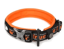 TRUELOVE NEO-PADDED COLLAR BLACK & ORANGE (XL) - Animeal