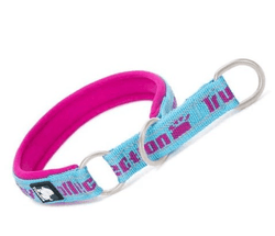TRUELOVE NEO-PADDED COLLAR SKY BLUE & FUCHSIA (L) - Animeal