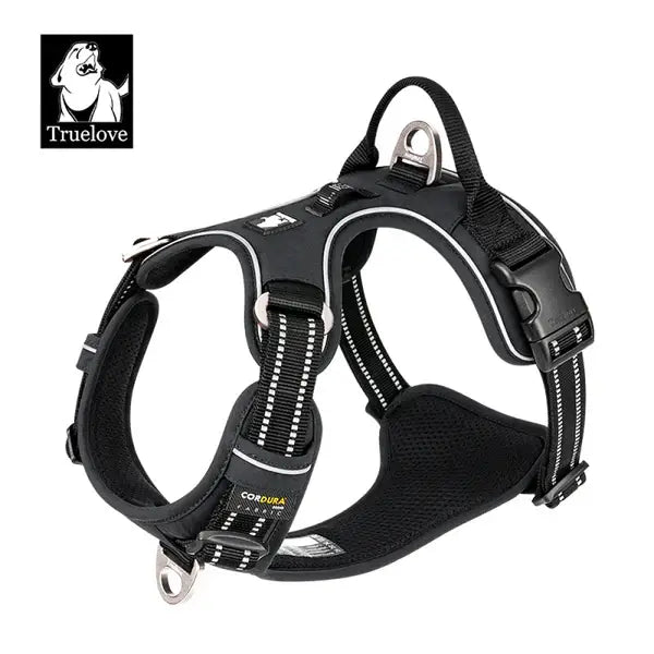 TRUELOVE NO PULL CORDURA HARNESS BLACK (L) - Animeal
