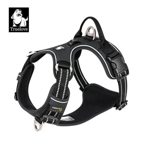 TRUELOVE NO PULL CORDURA HARNESS BLACK (L) - Animeal