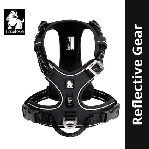 TRUELOVE NO PULL CORDURA HARNESS BLACK (L) - Animeal