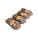 TRUELOVE WATER RESISTANCE DOG SHOES WITH TPR SOLE GINGER (XS)