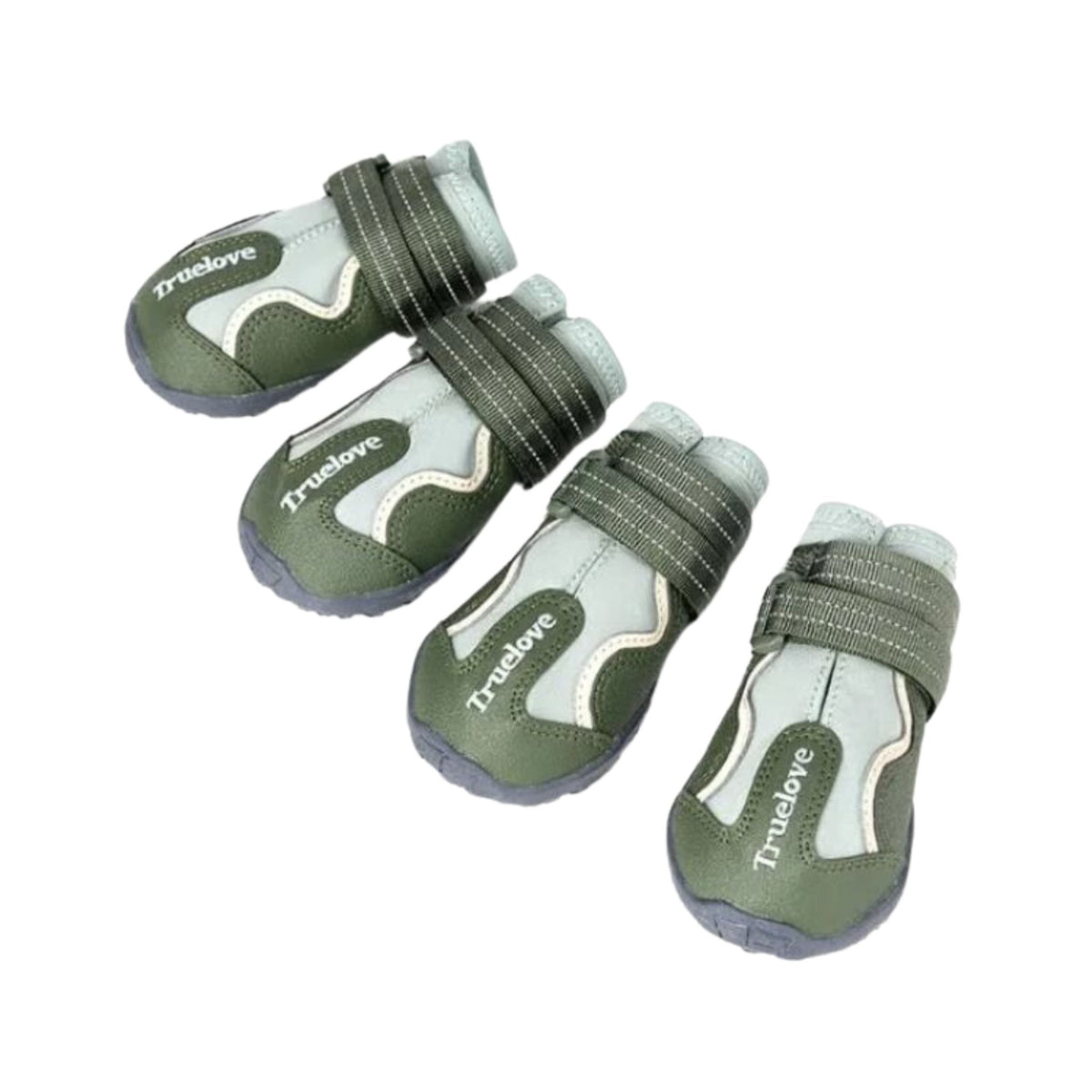 TRUELOVE WATER RESISTANCE DOG SHOES WITH TPR SOLE GRAY [NO. 1] - Animeal