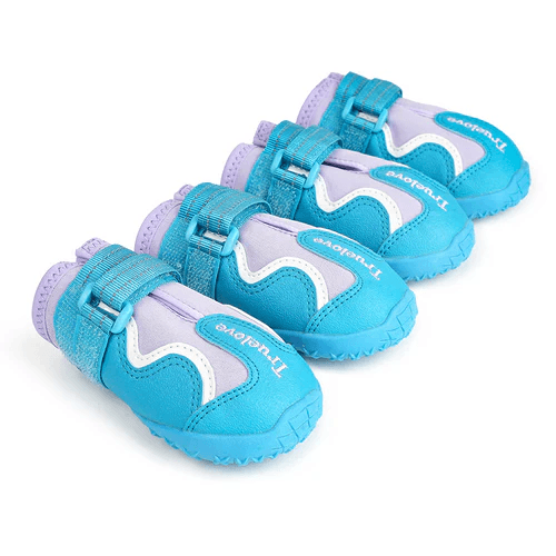 TRUELOVE WATER RESISTANCE DOG SHOES WITH TPR SOLE LAVENDER (XS) - Animeal