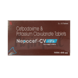 TTK Nepocef-cv 325mg Tablet for Dogs and Cats, 10 Tablets - Animeal
