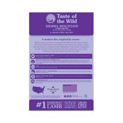 Taste of the Wild Sierra Mountain Roasted Lamb Dry Dog Food, 12kg - Animeal