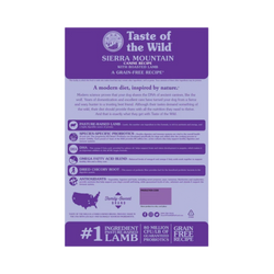 Taste of the Wild Sierra Mountain Roasted Lamb Dry Dog Food, 2kg - Animeal