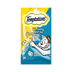 Temptations Creamy Purrrr-ee Chicken & Tuna Cat Treat Sample, 2 Pieces - Animeal