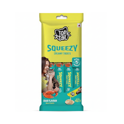 Toptail Squeezy Crab Creamy Cat Treats, 5 pieces - Animeal