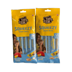 Toptail Squeezy Tuna and Cheese Creamy Cat Treats, 5 pieces - Animeal
