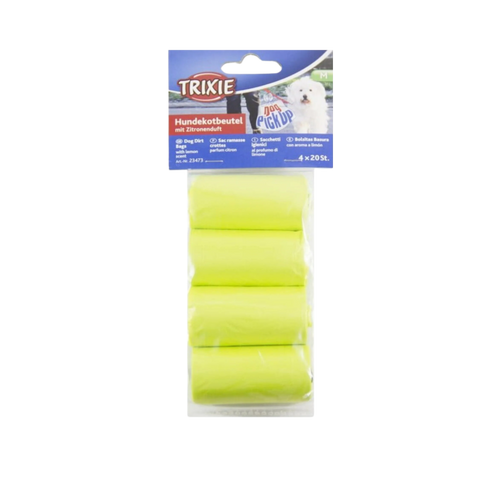 Trixie Dog Poop Lemon Bags | 80 pieces - Animeal