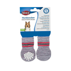 Trixie Dog Socks Non Slip Grey | Small - Animeal