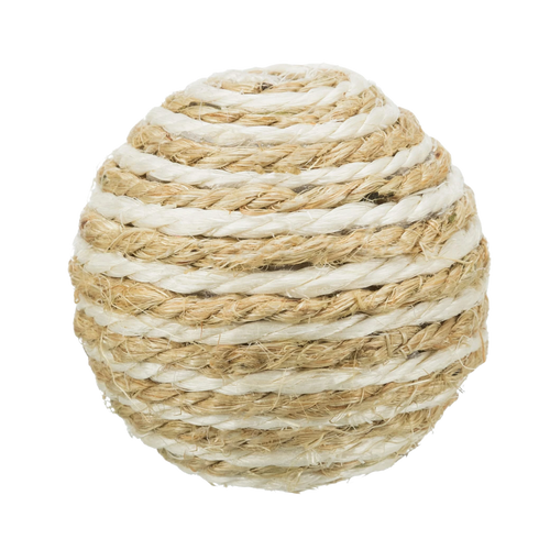 Trixie Sisal Ball with Rattle for Dogs | 6cm - Animeal