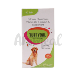 Tuffycal Tablet for Dogs, 60 Tablets - Animeal