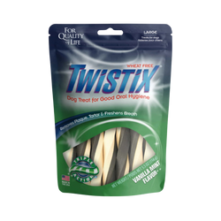 Twistix Vanilla Mint Dental Dog Chews, Large 156g - Animeal