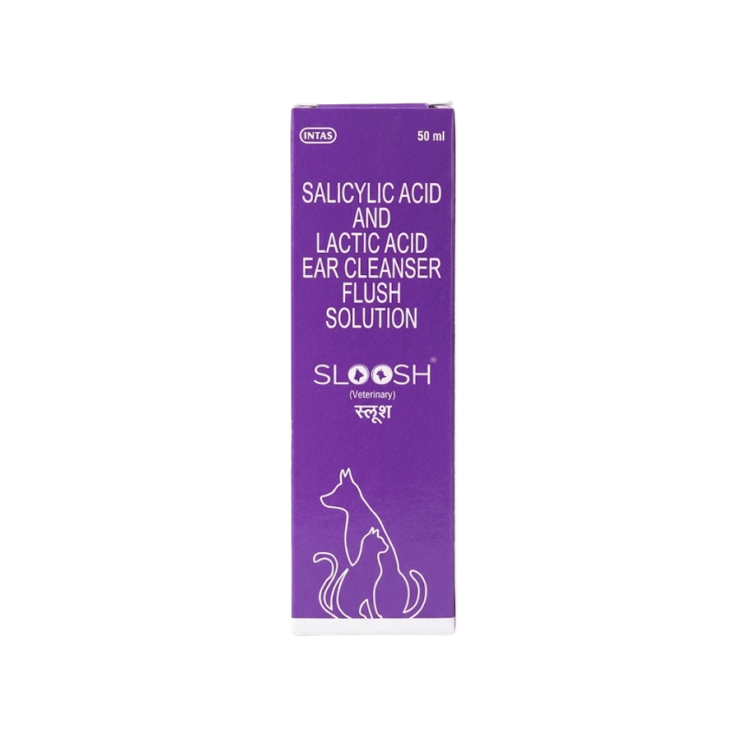 Intas Sloosh Ear Cleanser for Dogs and Cats, 50ml