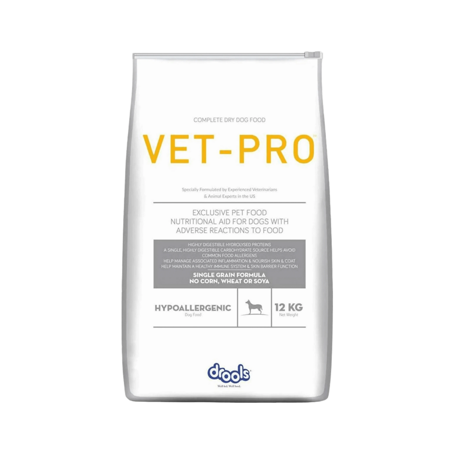 VET PRO HYPOALLERGENIC DRY FOOD (M) - Animeal