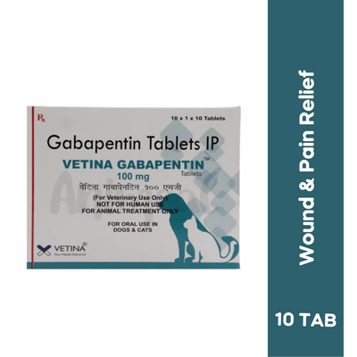 VETINA GABAPENTIN 100MG TABLET - Animeal